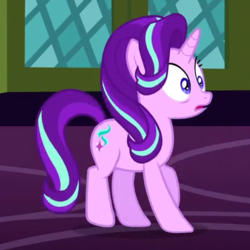 Size: 440x440 | Tagged: safe, screencap, starlight glimmer, pony, a hearth's warming tail, g4, cropped, female, mare, solo