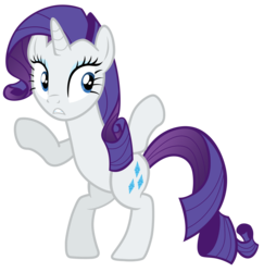 Size: 7000x7200 | Tagged: safe, artist:tardifice, rarity, g4, the crystal empire, absurd resolution, bipedal, female, photoshop, rearing, simple background, solo, transparent background, vector