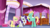 Size: 1280x720 | Tagged: safe, edit, edited screencap, screencap, fluttershy, rarity, zephyr breeze, pegasus, pony, unicorn, flutter brutter, g4, adventure time, female, lemongrab, male, mare, stallion, unacceptable