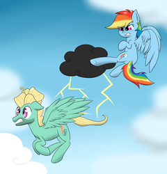 Size: 3378x3522 | Tagged: safe, artist:zogzor, rainbow dash, zephyr breeze, pegasus, pony, flutter brutter, g4, abuse, female, high res, lightning, male, mare, stallion, stormcloud