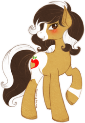 Size: 556x800 | Tagged: safe, artist:tinuleaf, oc, oc only, oc:honeycrisp, solo