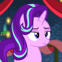 Size: 720x720 | Tagged: safe, screencap, starlight glimmer, pony, a hearth's warming tail, g4, season 6, animated, cropped, female, solo, yes