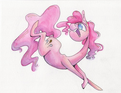Size: 1280x981 | Tagged: safe, artist:getchanoodlewet, pinkie pie, g4, female, solo, traditional art