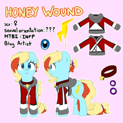 Size: 2000x2000 | Tagged: safe, artist:victoreach, oc, oc only, oc:honey wound, clothes, collar, high res