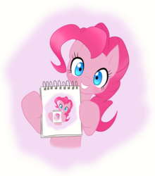 Size: 4422x5016 | Tagged: safe, artist:howlsinthedistance, pinkie pie, earth pony, pony, g4, absurd resolution, droste effect, female, pinkception, recursion, solo