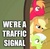 Size: 468x456 | Tagged: safe, edit, edited screencap, screencap, applejack, big macintosh, granny smith, earth pony, pony, g4, the cutie pox, artifact, grin, image macro, leaning, male, meme, scooby stack, silly, smiling, stallion, traffic signal