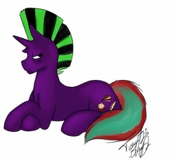 Size: 782x715 | Tagged: safe, artist:nightingale rosemary, oc, oc only, oc:blaze fireheart, pony, unicorn, grumpy, solo