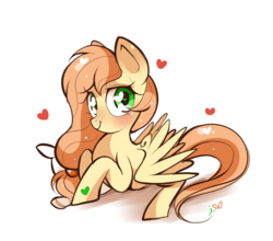 Size: 1000x880 | Tagged: safe, artist:ipun, oc, oc only, oc:blade dancer, pegasus, pony, heart, heart eyes, simple background, solo, white background, wingding eyes