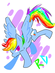 Size: 1500x2000 | Tagged: safe, artist:cheryl-jum, rainbow dash, g4, female, solo