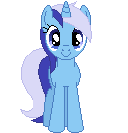 Size: 128x133 | Tagged: safe, artist:onil innarin, derpibooru exclusive, minuette, pony, g4, c:, female, looking at you, mare, pixel art