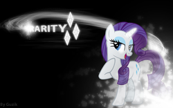 Size: 1680x1050 | Tagged: safe, artist:guzikanonim, rarity, g4, cutie mark, wallpaper