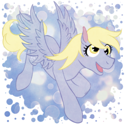 Size: 1000x1000 | Tagged: safe, artist:lilywinterharp, derpy hooves, pegasus, pony, g4, female, mare, solo