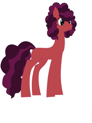 Size: 900x1200 | Tagged: safe, artist:wanderingcamel, oc, oc only, oc:chili pepper, blank flank, magical lesbian spawn, offspring, parent:pinkie pie, parent:saffron masala, parents:saffronpie, solo