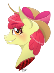 Size: 2298x3136 | Tagged: safe, artist:missitofu, apple bloom, earth pony, pony, g4, alternate universe, female, high res, mare, older, simple background, solo, transparent background