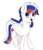 Size: 1580x1826 | Tagged: safe, artist:lemonjuice, oc, oc only, oc:marussia, braid, looking at you, nation ponies, running, russia, smiling, solo