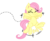 Size: 903x741 | Tagged: safe, artist:joey darkmeat, artist:n-3k-0, fluttershy, pony, yoshi, g4, cute, female, mare, shyabetes, simple background, solo, transparent background, vector