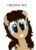 Size: 2550x3507 | Tagged: safe, artist:nopony-special, oc, oc only, oc:heartbreak, earth pony, pony, blue eyes, branding, female, heart, high res, human in equestria, human to pony, male to female, mare, messy mane, my little heartbreak, portrait, rainbow, rule 63, smiling, solo, spark, sparks, teeth