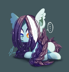 Size: 827x870 | Tagged: safe, artist:erica693992, oc, oc only, oc:featherstar, heterochromia, solo