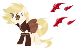 Size: 2388x1550 | Tagged: safe, artist:takan0, oc, oc only, bat pony, pony, clothes, dress, gloves, skirt, solo