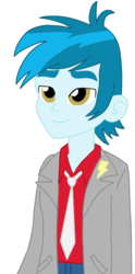 Size: 436x876 | Tagged: safe, artist:mlprocker123, thunderbass, equestria girls, g4, cute, smiling