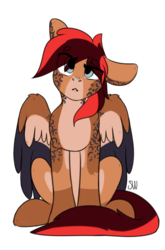 Size: 1985x3000 | Tagged: safe, artist:sugarstar, oc, oc only, oc:ducheved, pegasus, pony, simple background, solo, transparent background