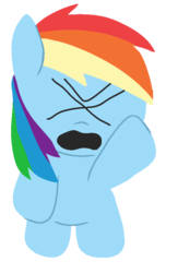 Size: 578x887 | Tagged: safe, rainbow dash, g4, angry, male, parody, south park, style emulation, yelling