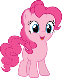 Size: 4809x6000 | Tagged: safe, artist:slb94, pinkie pie, g4, absurd resolution, blank flank, cute, diapinkes, excited, filly, filly pinkie pie, simple background, transparent background, vector, younger