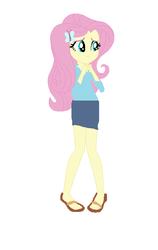Size: 440x696 | Tagged: safe, artist:bulbaderp, fluttershy, equestria girls, g4, base used, total drama, total drama island