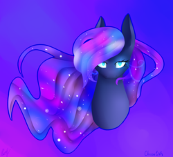 Size: 1024x930 | Tagged: safe, artist:clariehart, princess luna, g4, female, looking at you, portrait, solo