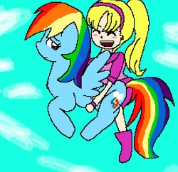 Size: 674x652 | Tagged: safe, artist:everyponys favorite, rainbow dash, human, g4