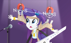 Size: 640x395 | Tagged: dead source, source needed, useless source url, safe, edit, edited screencap, screencap, rarity, equestria girls, g4, my little pony equestria girls: rainbow rocks, magnet