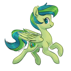 Size: 894x894 | Tagged: safe, artist:papercoconut, oc, oc only, oc:ivybrush, pegasus, pony, simple background, solo, transparent background