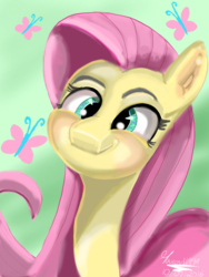 Size: 1536x2048 | Tagged: safe, artist:maxend1994, fluttershy, g4, female, smiling, solo