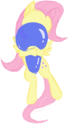 Size: 1152x2044 | Tagged: safe, artist:retl, fluttershy, g4, balloon, cuddling, eyes closed, female, hug, snuggling, solo, that pony sure does love balloons