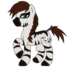 Size: 1976x1852 | Tagged: safe, artist:flawlessvictory20, oc, oc only, oc:laughlyn, zebra