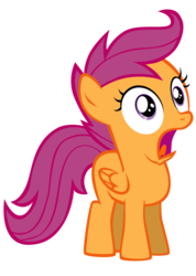 Size: 6000x8406 | Tagged: safe, artist:togekisspika35, scootaloo, g4, .psd available, absurd resolution, female, open mouth, shocked, simple background, solo, transparent background, vector