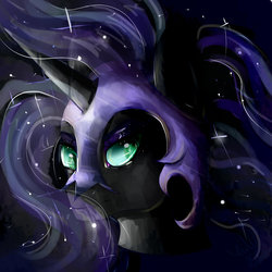 Size: 1024x1024 | Tagged: safe, artist:electricelements, nightmare moon, g4, female, solo