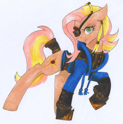 Size: 2249x2263 | Tagged: safe, artist:frozensoulpony, oc, oc only, oc:gingersnap, high res, offspring, parent:big macintosh, parent:fluttershy, parents:fluttermac, solo, steampunk