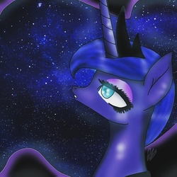 Size: 768x768 | Tagged: safe, artist:nyrathedragoness, princess luna, g4, female, solo