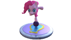 Size: 1365x768 | Tagged: safe, artist:neoink, pinkie pie, pony, g4, 3d, :p, animated, balancing, ball, element of laughter, female, silly, silly pony, tongue out, zbrush