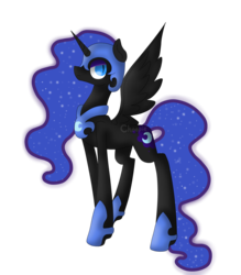 Size: 1400x1600 | Tagged: safe, artist:queenchoopie, nightmare moon, g4, female, solo