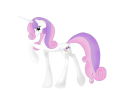 Size: 2338x1700 | Tagged: safe, artist:whitewing1, sweetie belle, pony, unicorn, g4, alternate cutie mark, female, mare, older, older sweetie belle, simple background, solo, transparent background