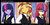 Size: 1731x855 | Tagged: safe, artist:angeltorchic, moondancer, sunset shimmer, twilight sparkle, equestria girls, g4, blazer, canterlot academia, clothes, equestria girls-ified, looking at you, magical trio, school uniform, twilight sparkle (alicorn), twilight's counterparts