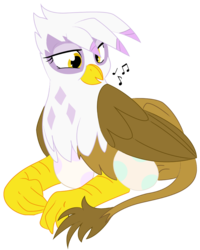 Size: 990x1237 | Tagged: safe, artist:dbkit, gilda, griffon, g4, cute, egg, offspring, simple background, solo, transparent background, whistling