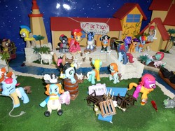 Size: 2587x1939 | Tagged: safe, artist:silverband7, bronycon, bronycon 2016, diorama, irl, photo, pirate, pirates of the caribbean, royal guard