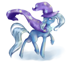 Size: 3000x2500 | Tagged: safe, artist:irissbliss, trixie, pony, unicorn, g4, blank flank, female, high res, mare, simple background, solo, younger