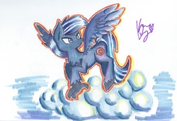 Size: 12202x8370 | Tagged: safe, artist:kawaiipony2, oc, oc only, oc:neutrino burst, hippogriff, absurd resolution, male, solo