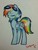 Size: 720x960 | Tagged: safe, artist:darkynez, rainbow dash, g4, cute, dashabetes, female, goggles, solo, traditional art