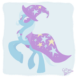 Size: 900x900 | Tagged: safe, artist:citron--vert, trixie, pony, unicorn, g4, female, mare, solo