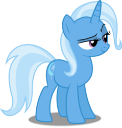 Size: 4782x5000 | Tagged: safe, artist:dashiesparkle, trixie, pony, unicorn, g4, no second prances, .svg available, absurd resolution, dreamworks face, female, mare, raised eyebrow, simple background, smirk, solo, standing, transparent background, vector